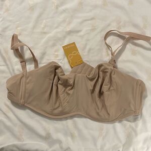 DELIMIRA Women's Strapless Bra Unlined Underwire Minimizer